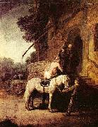 Rembrandt van rijn The Good Samaritan oil